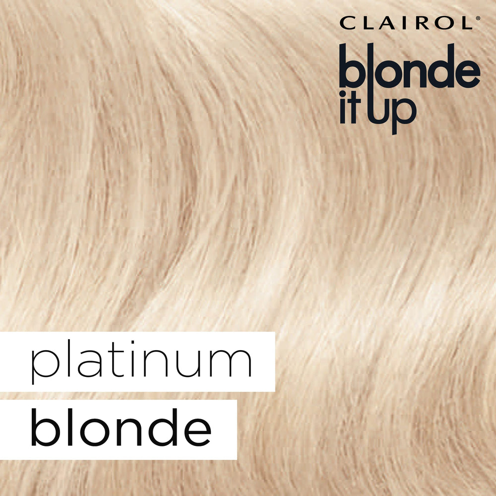Clairol Blonde It Up application gloves image shows clean, precise color process.