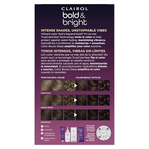 Clairol Bold & Bright activator bottle for even color development.