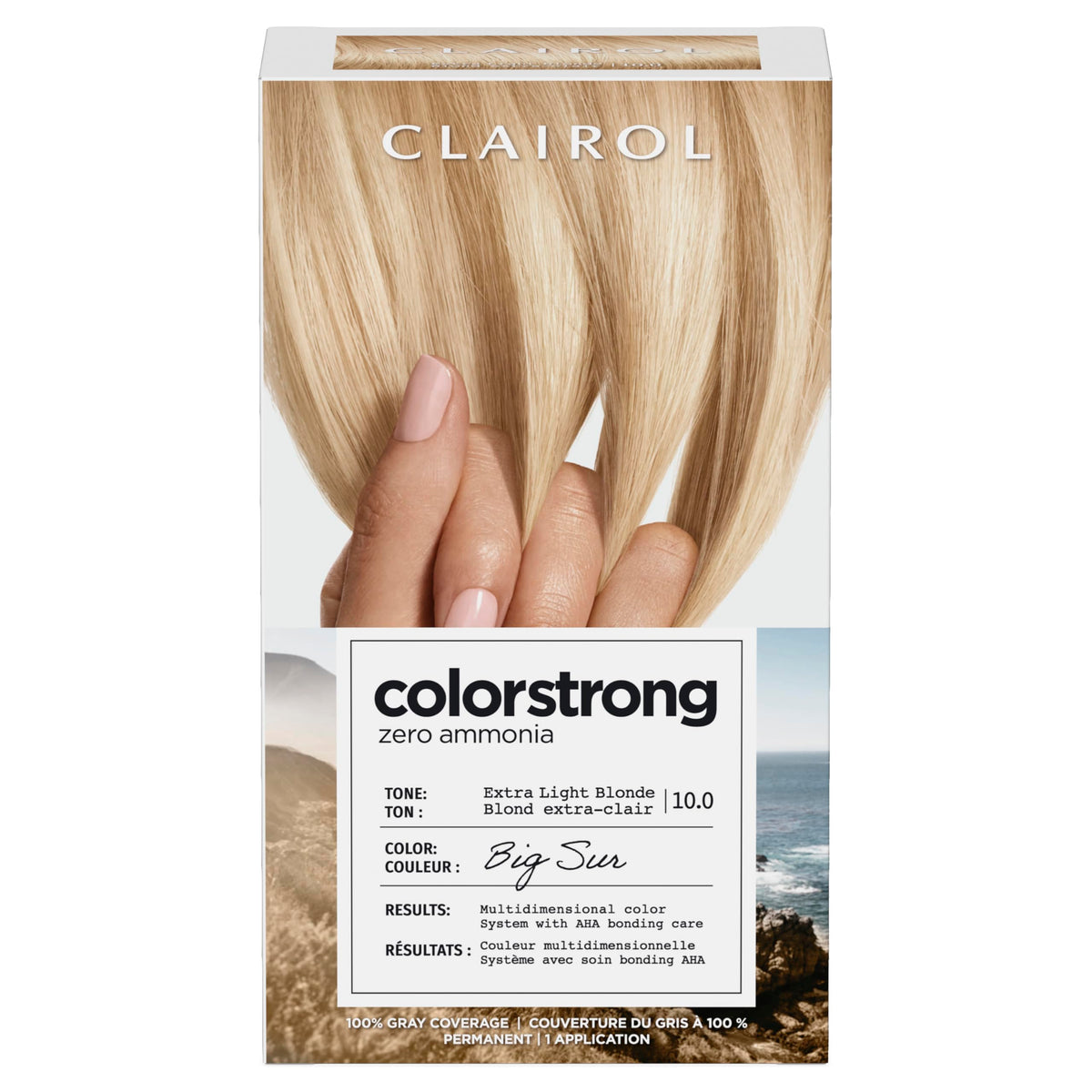Clairol ColorStrong bonding-primer prepares hair for an even color base.