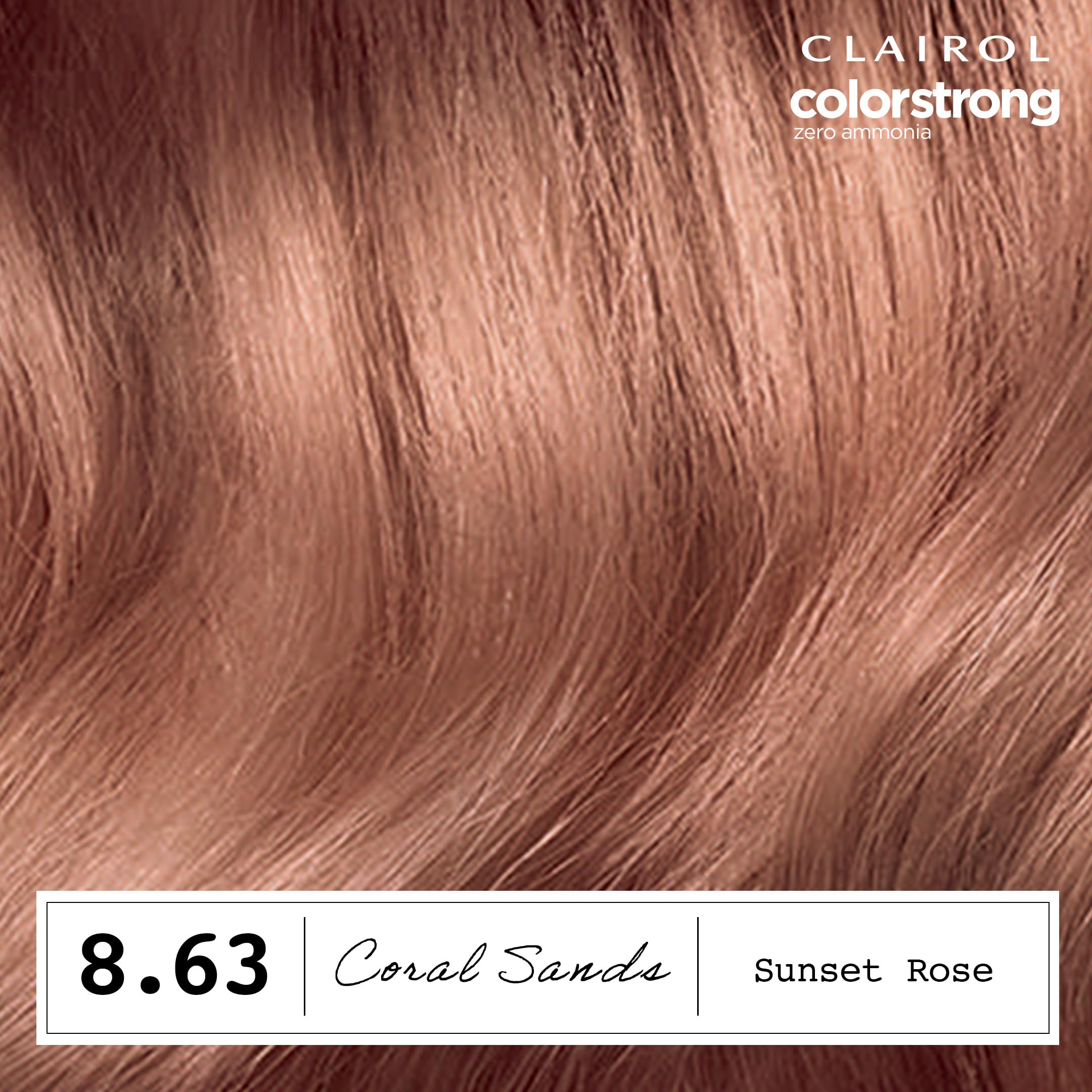 Clairol ColorStrong bonding treatment seals color and reinforces hair.