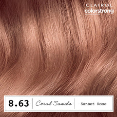 Clairol ColorStrong bonding treatment seals color and reinforces hair.