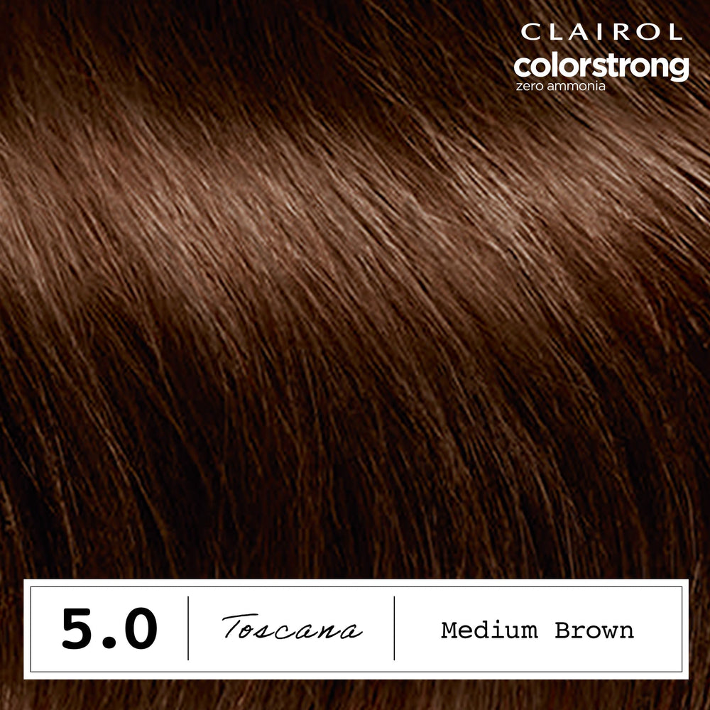 Clairol ColorStrong bonding treatment with AHA seals color and strengthens.