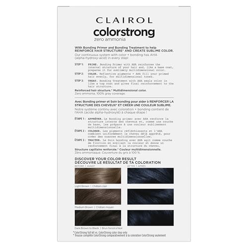 Clairol ColorStrong Desert Nights color cream showcases multidimensional pigment for rich shade depth.