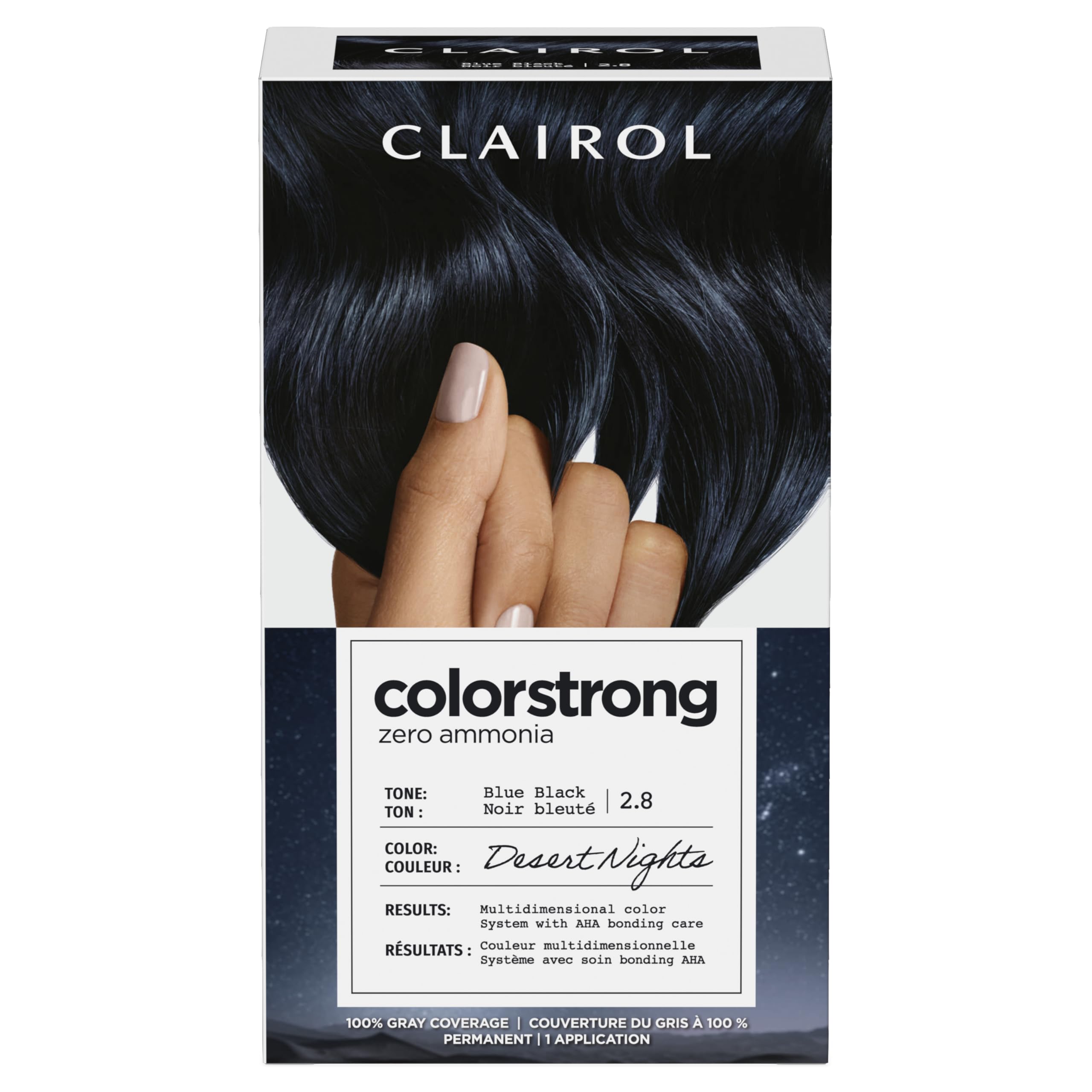 Clairol ColorStrong Desert Nights primer helps prepare hair for color with AHA bonding.