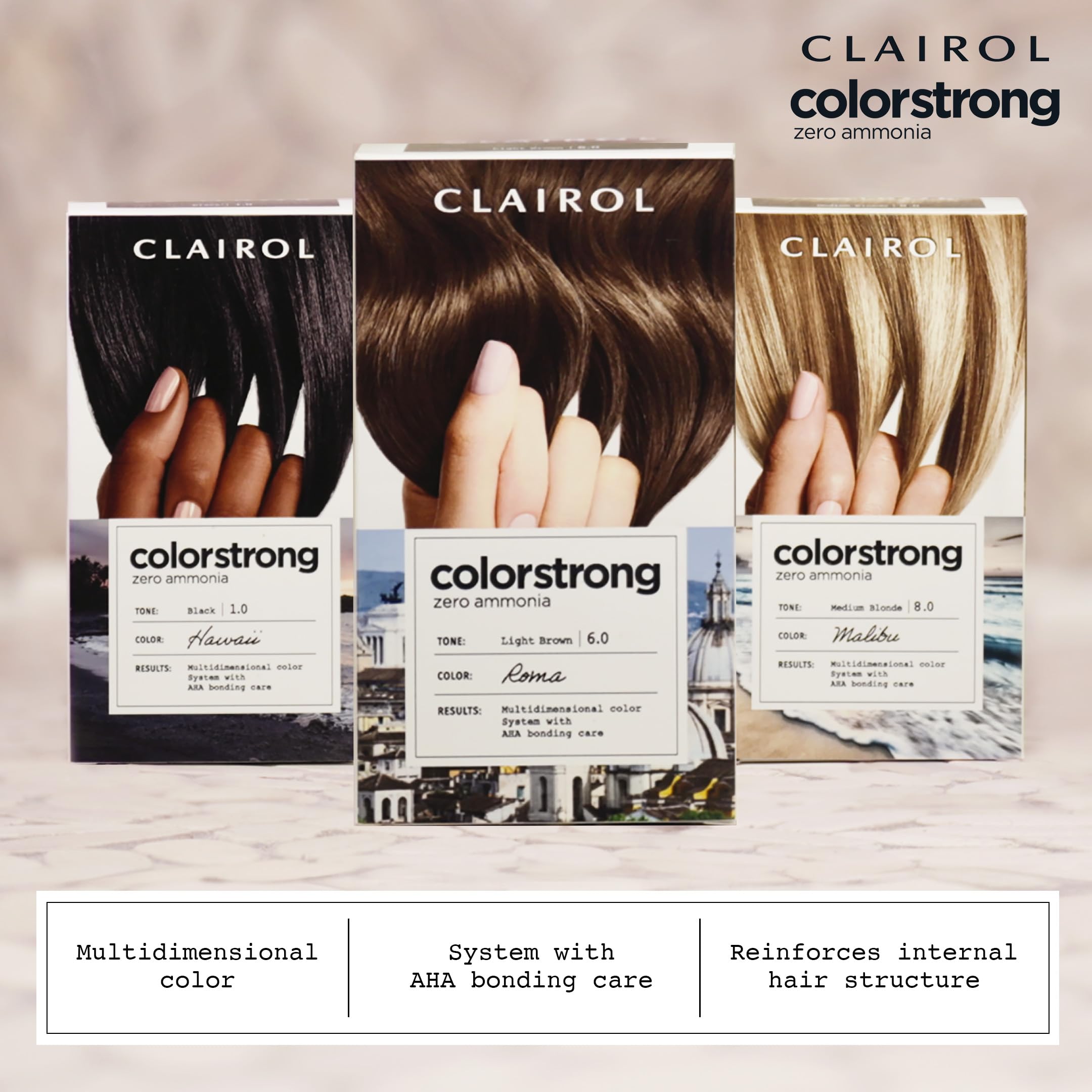 Clairol ColorStrong instruction leaflet provides clear step-by-step guidance