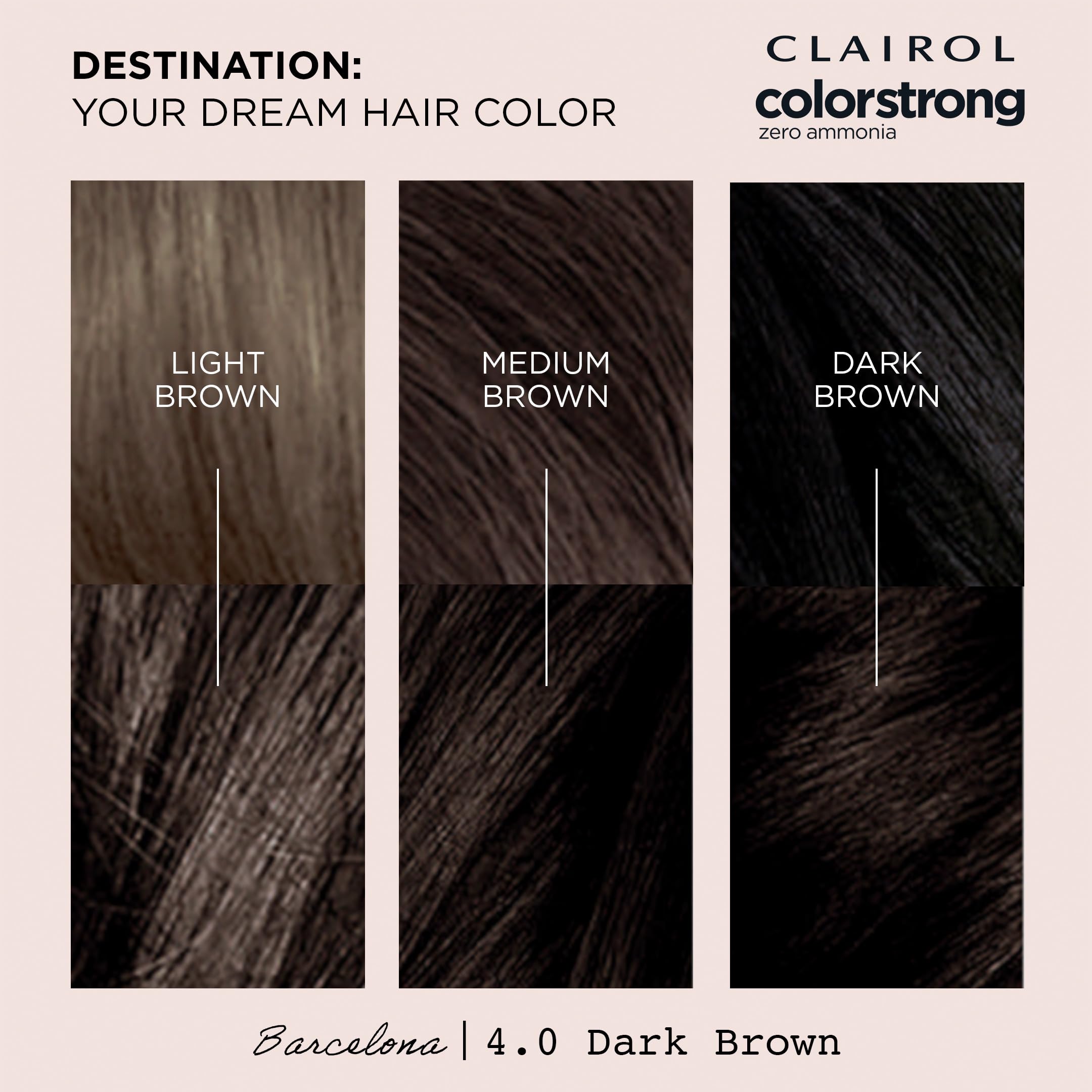 Packaging highlights zero ammonia formula for a gentler dye experience.