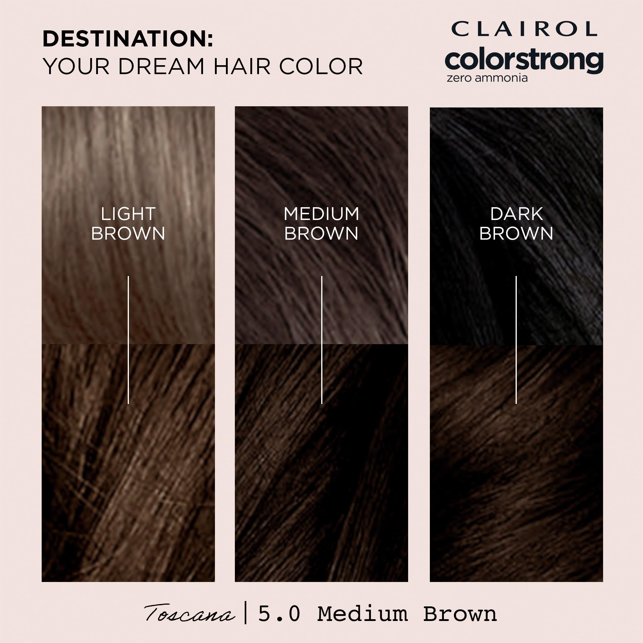 Clairol ColorStrong zero ammonia formula offers vibrant color safely.