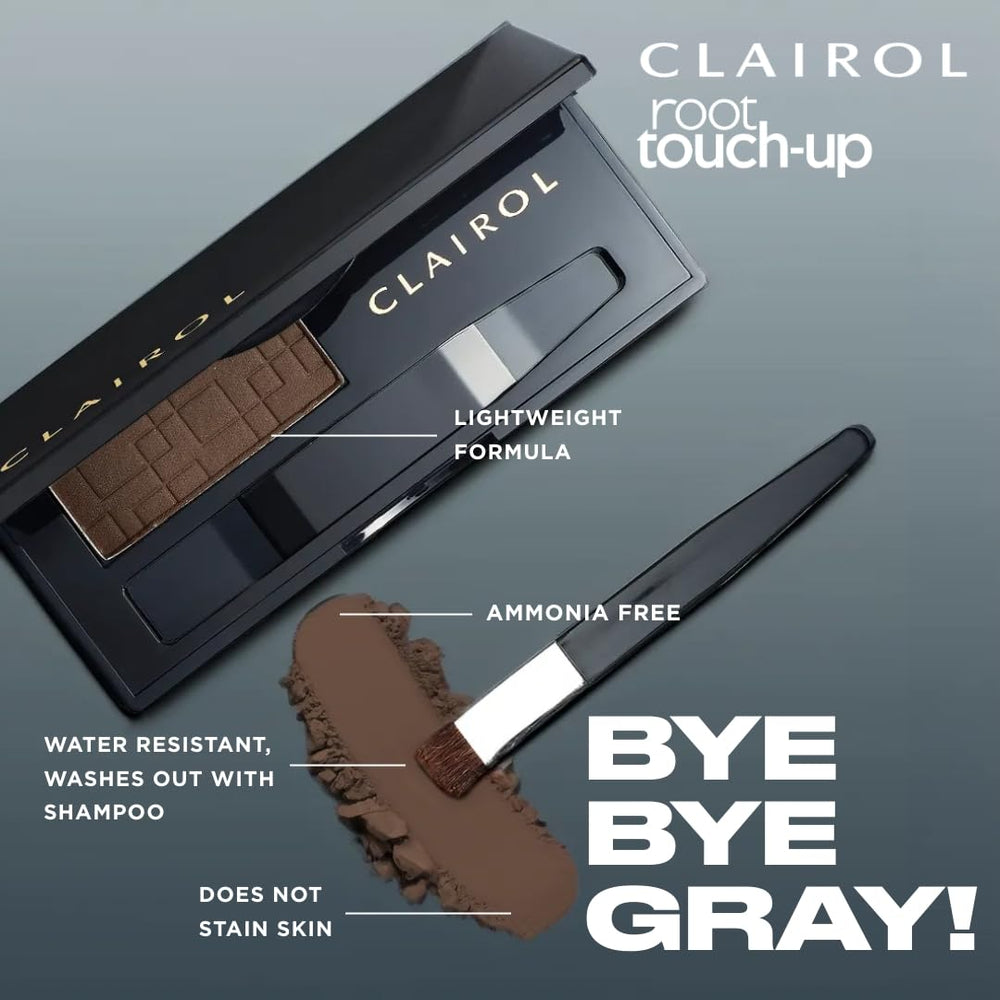Clairol medium brown shade powder matching natural hair tone