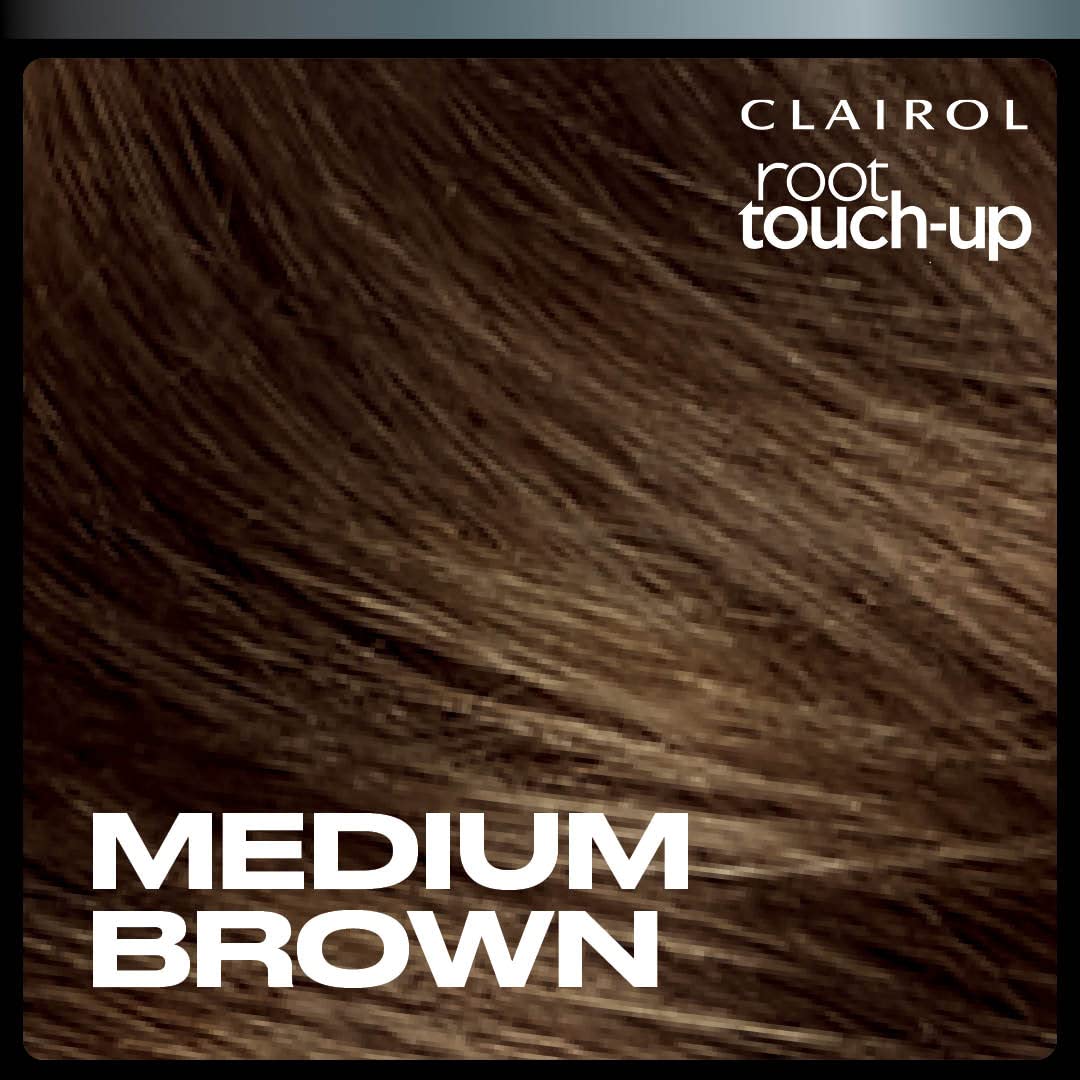 Medium brown shade swatches showing natural blend options.