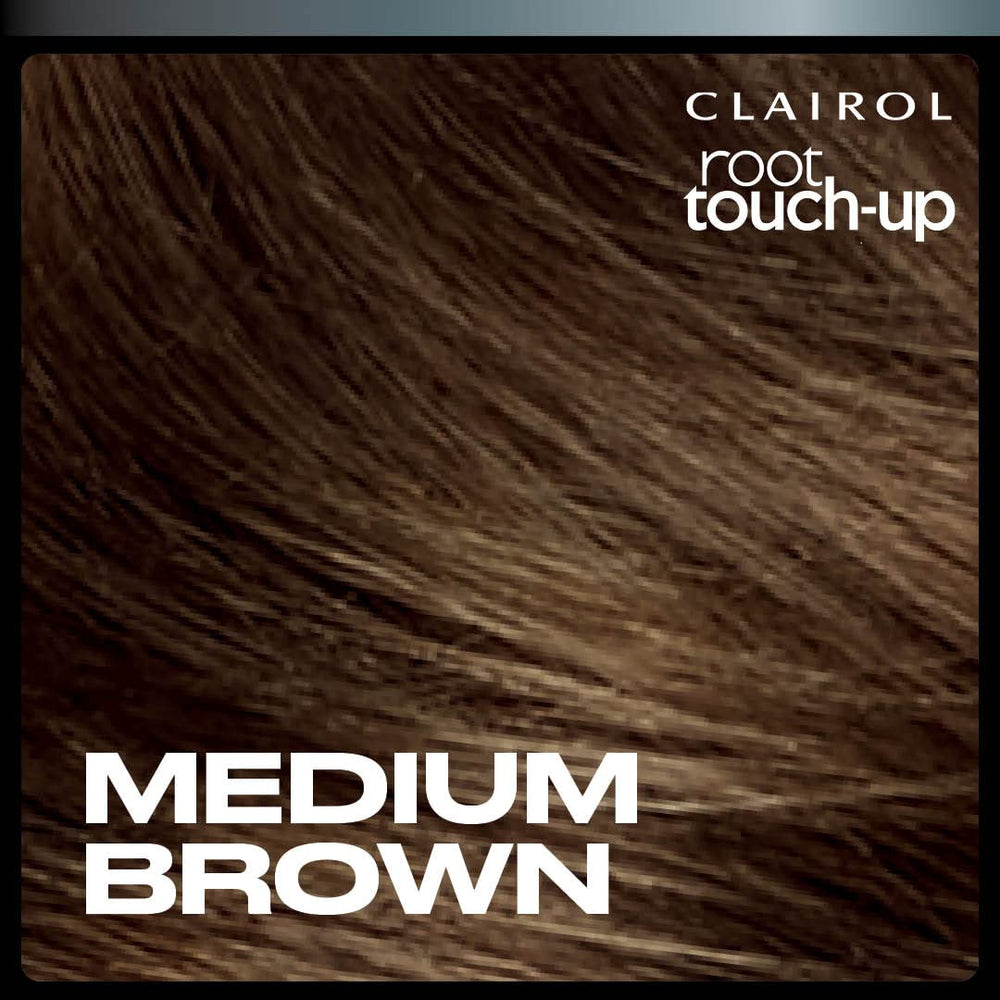 Medium brown shade swatches showing natural blend options.