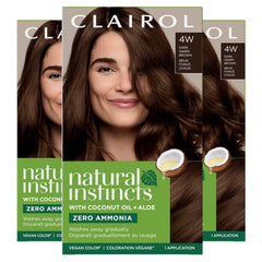 Clairol Natural Instincts 4W application kit for at-home color results.
