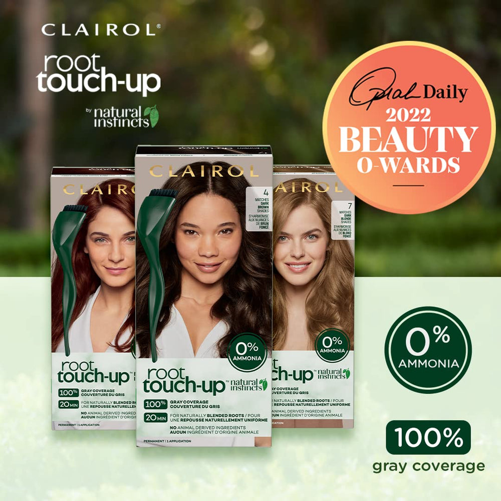 Natural Instincts 5 Medium Brown shade swatches for seamless matching.