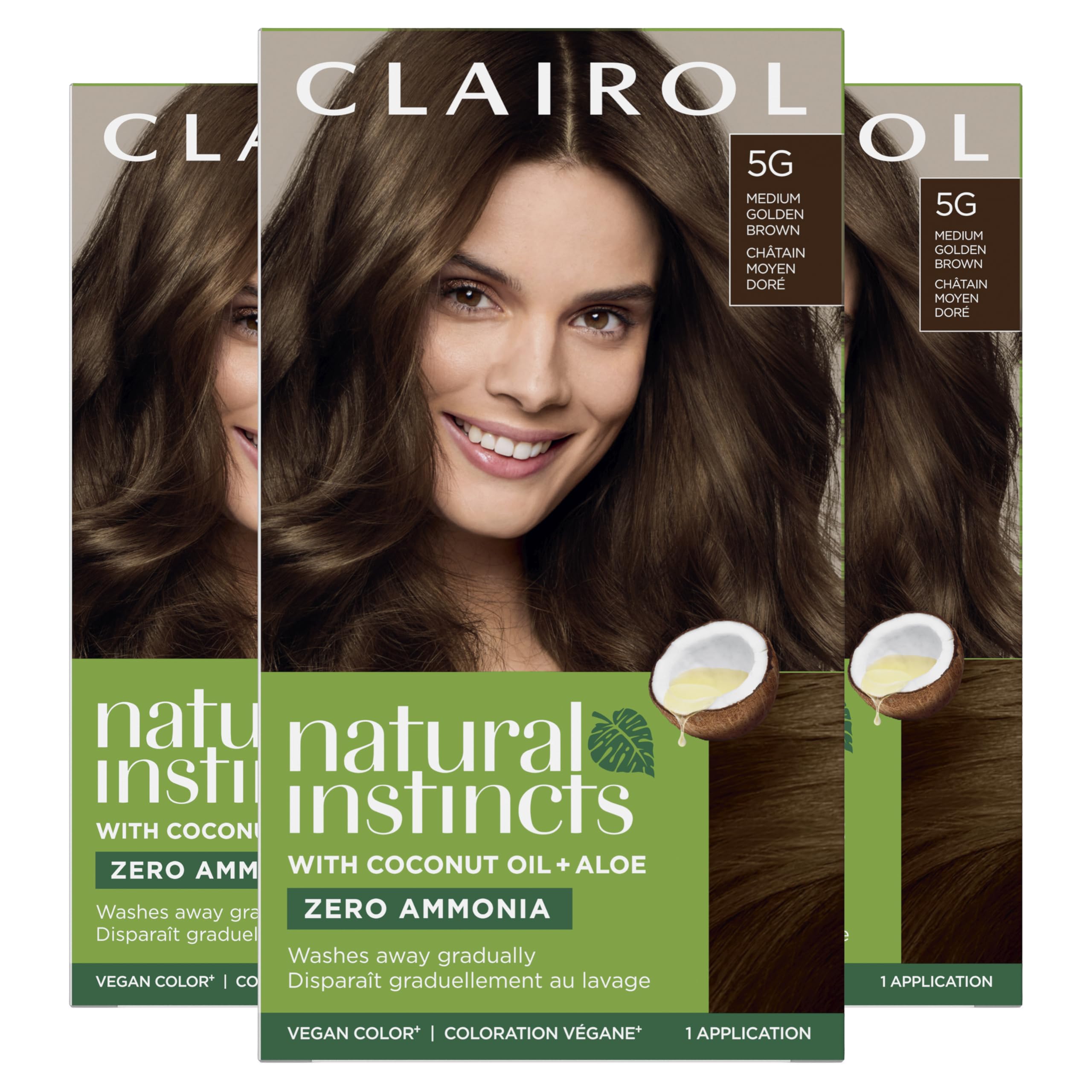 Clairol Natural Instincts 5G box and kit packaging showing the shade and contents.