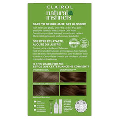 Clairol Natural Instincts 5W packaging highlights vegan, paraben-free formula for color with less guilt