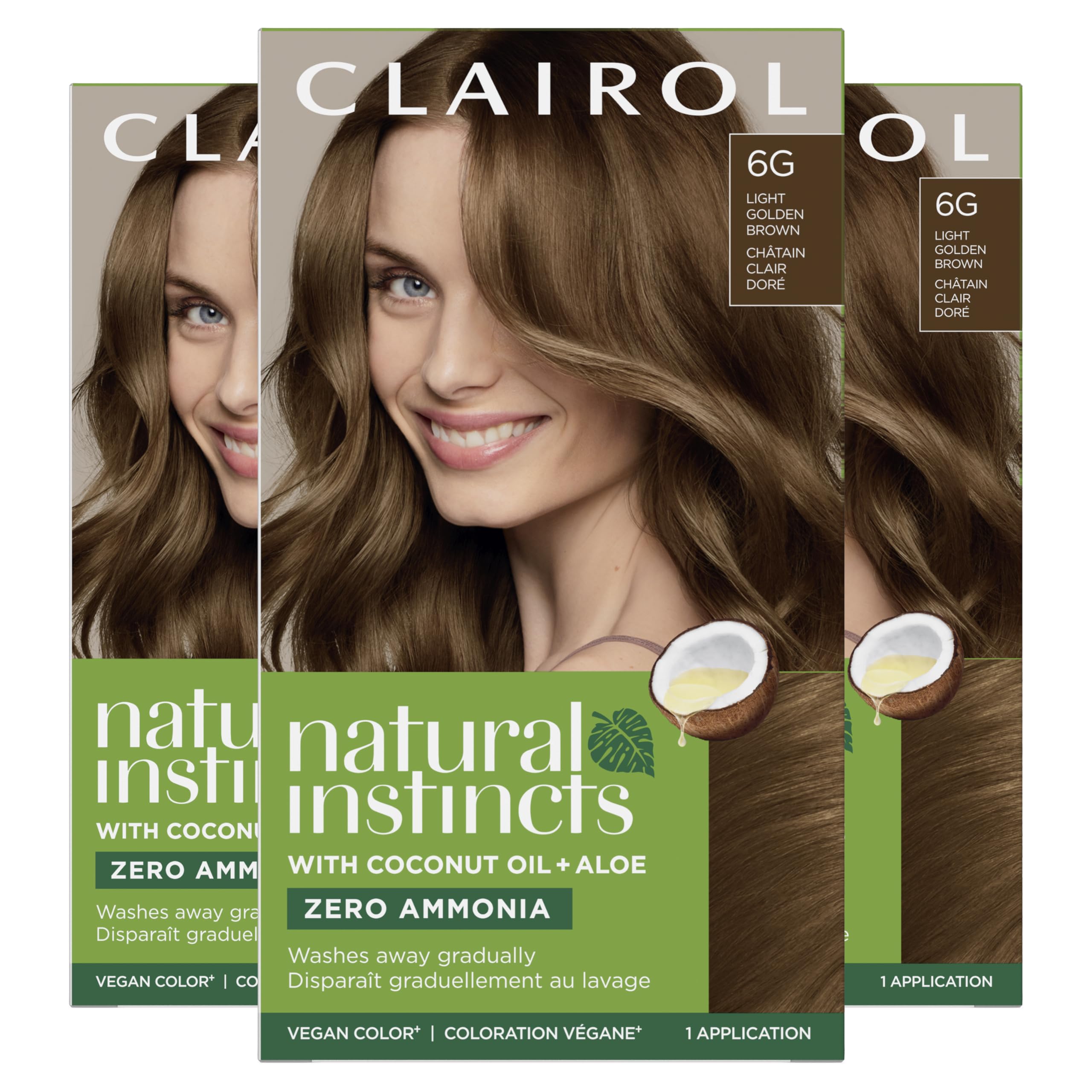 Clairol Natural Instincts 6G color cream for light golden brown shade