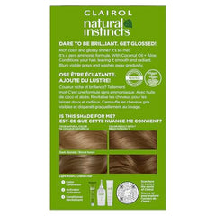 Clairol Natural Instincts 7 Dark Blonde activator vial for even color development
