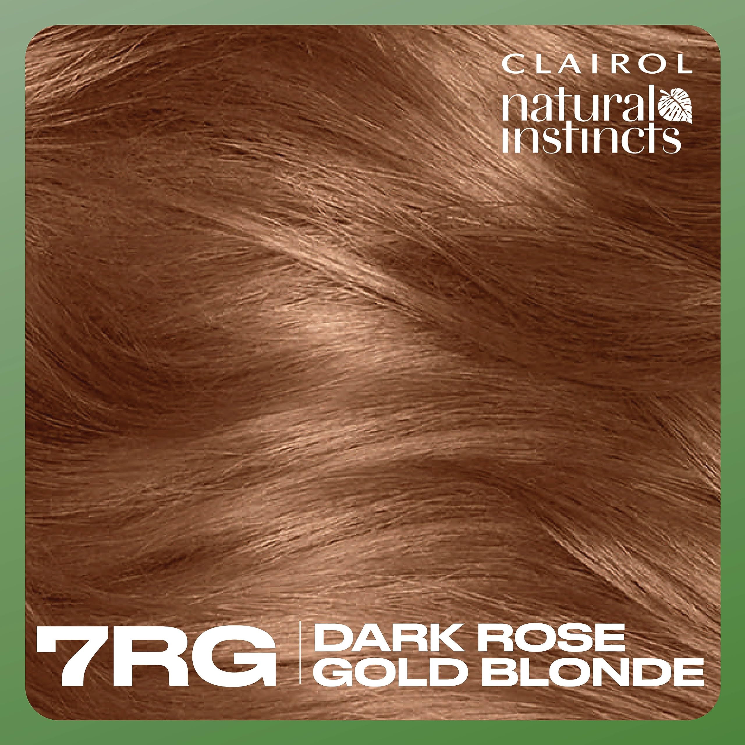 Activated dye mix swirled to ensure even color for rose gold shade.