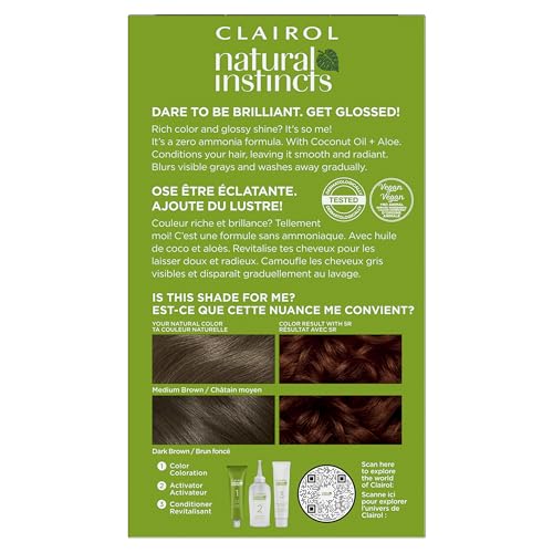 Clairol Natural Instincts activator bottle for controlled, demi-permanent color application.