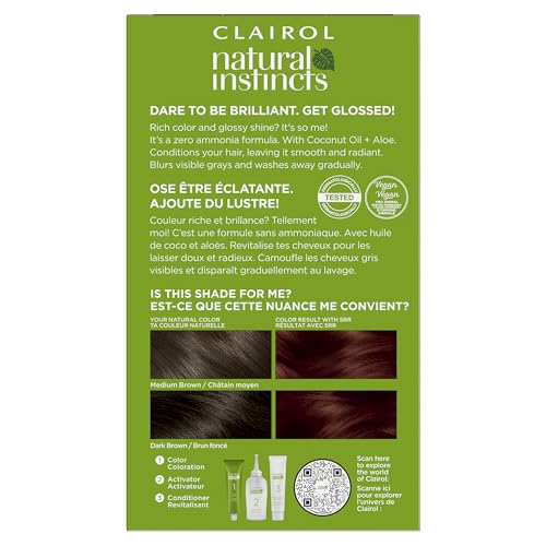 Clairol Natural Instincts activator vial enabling easy color application