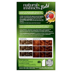 Clairol Natural Instincts Bold Copper Sunset activator for even color lift.