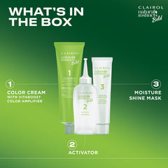 Clairol Natural Instincts Bold gloves included for mess-free coloring.