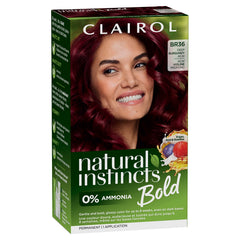 Clairol Natural Instincts Bold color-cream BR36 Deep Burgundy for vivid, long-lasting color.