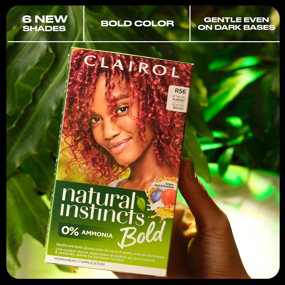 Clairol Natural Instincts Bold color-kit-included provides all essentials for dyeing.