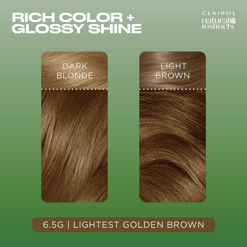 Clairol Natural Instincts Brilliant Shine Conditioner emphasizes conditioning and shine