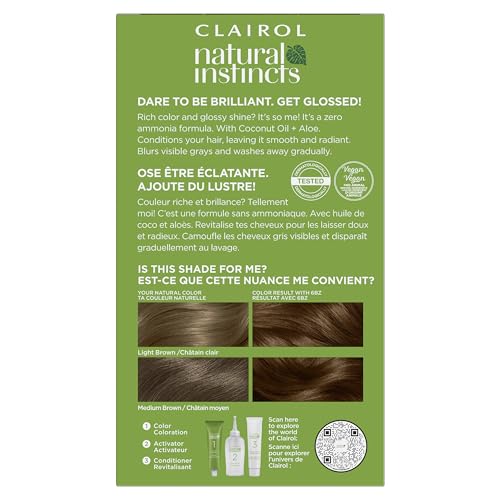 Clairol Natural Instincts color cream formula for even application