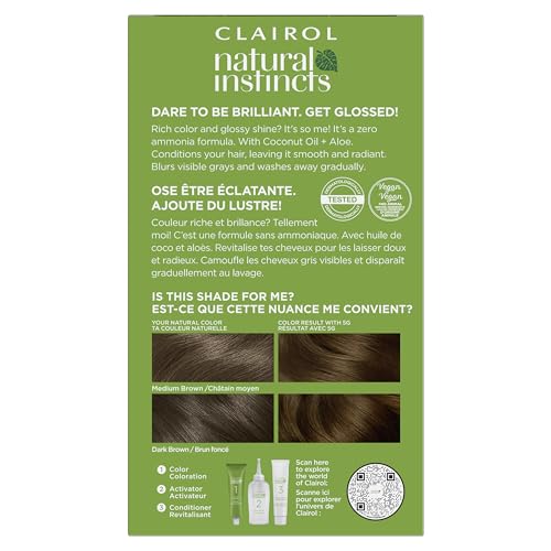 Clairol Natural Instincts color cream tube ready for even application