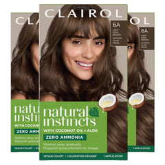 Clairol Natural Instincts 6A color cream for natural-looking shade with conditioning.