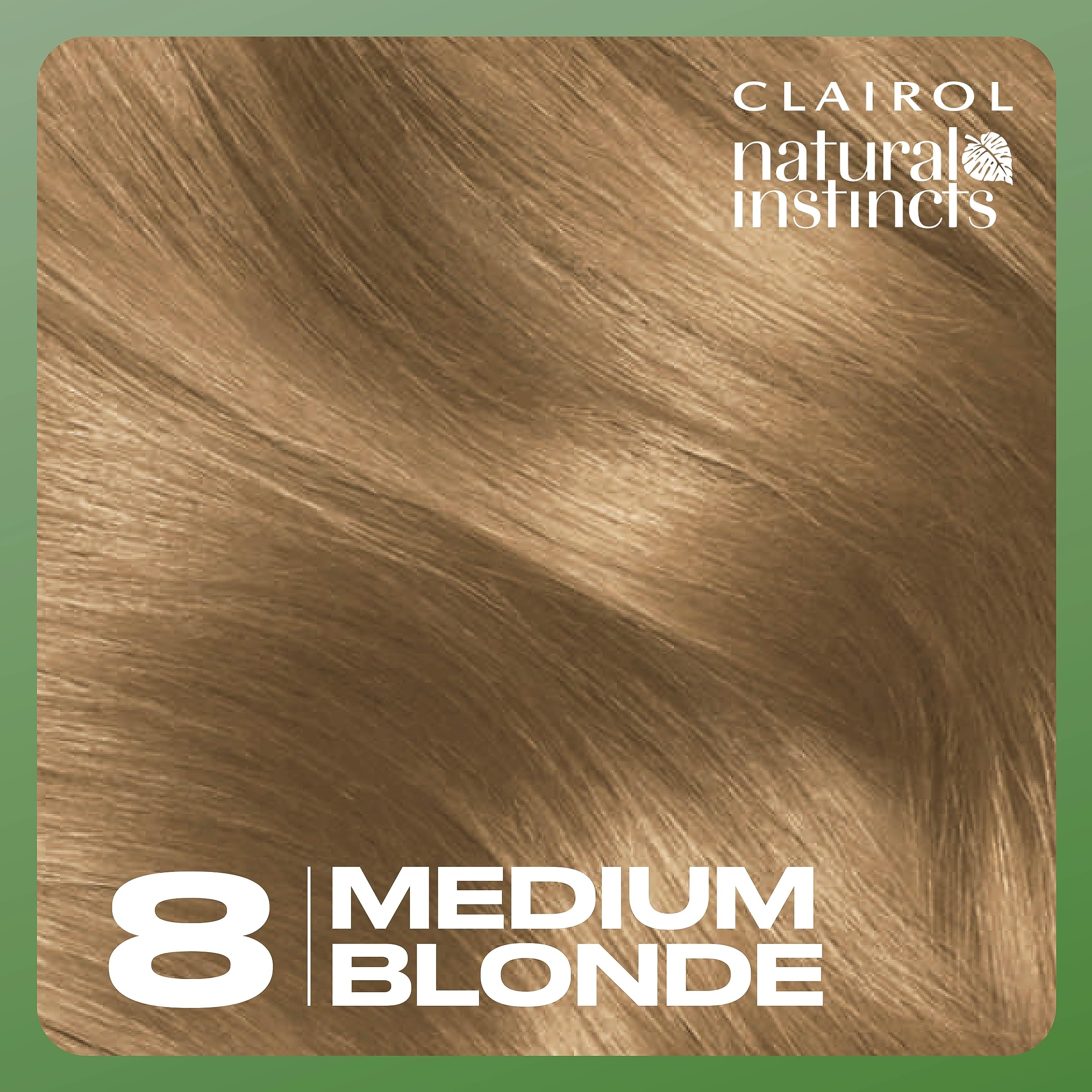 Clairol Natural Instincts glossy finish after color development.