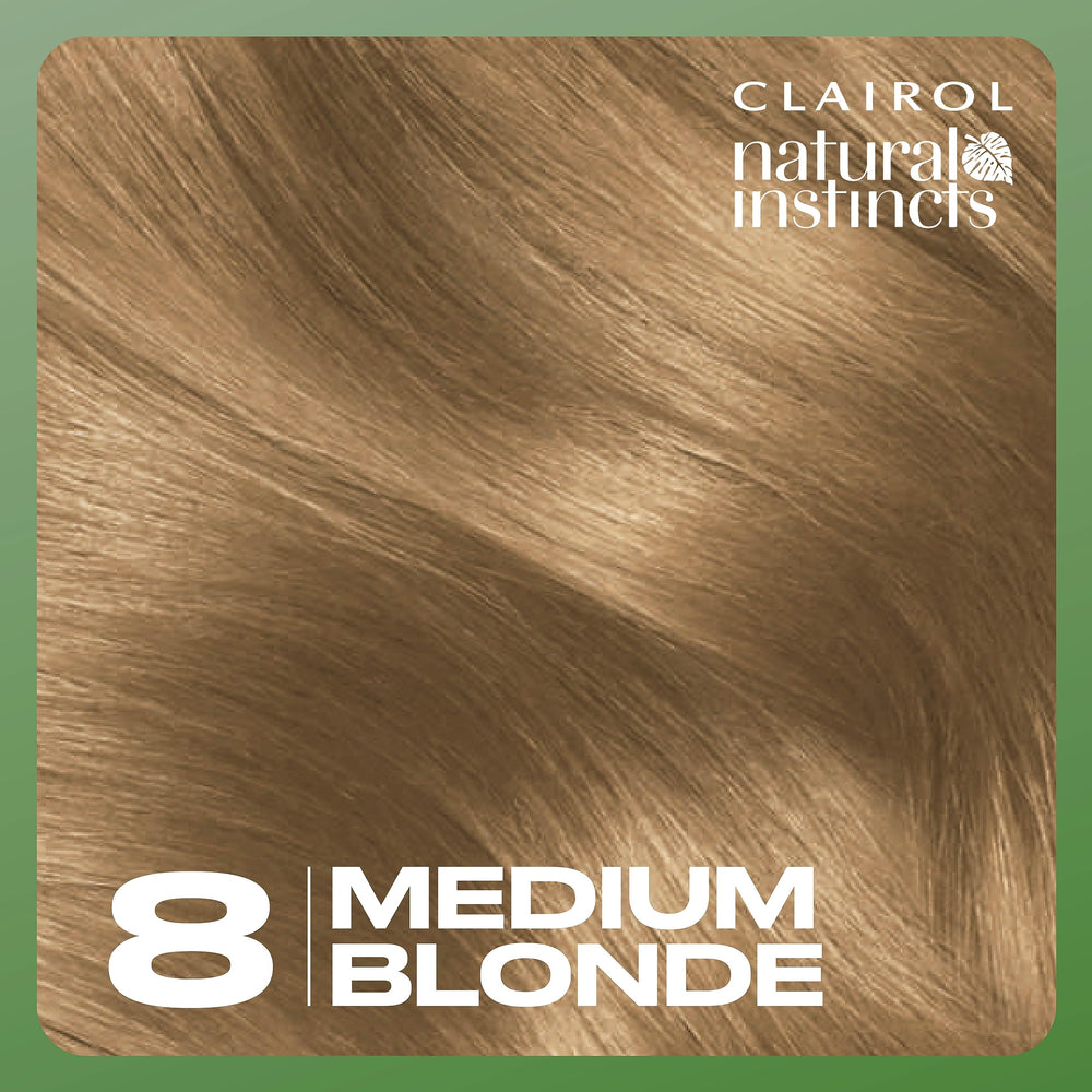 Clairol Natural Instincts glossy finish after color development.