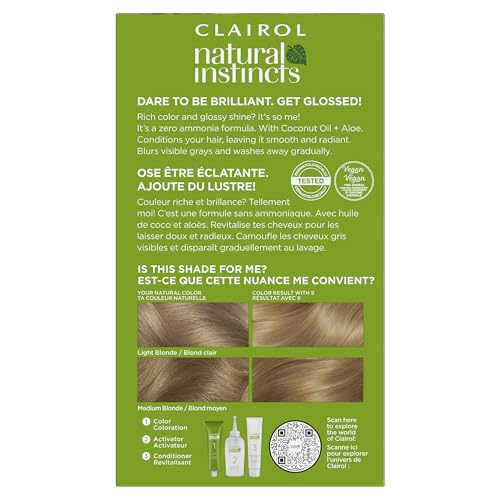 Clairol Natural Instincts color cream ready for easy application