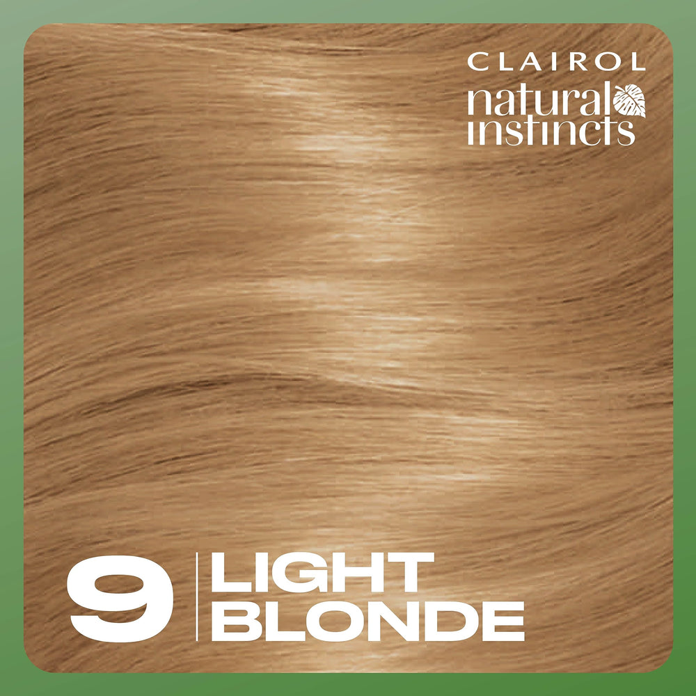 Clairol Natural Instincts shade range display shows 37 shades