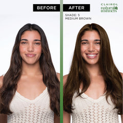 Clairol Natural Instincts gloves ensuring clean dye mixing and application