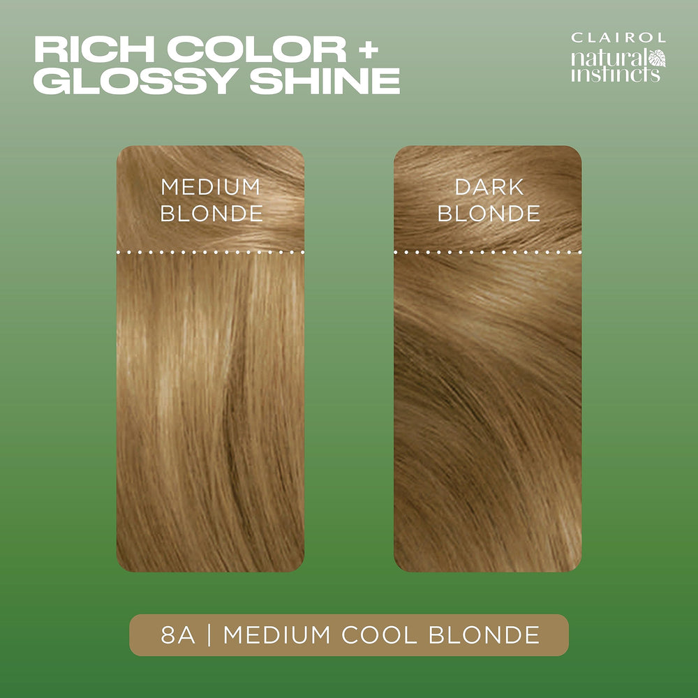 Clairol Natural Instincts instruction leaflet with step-by-step guidance