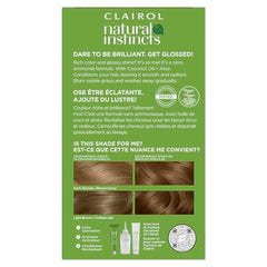 Clairol Natural Instincts pack contents laid out for quick at-home color application