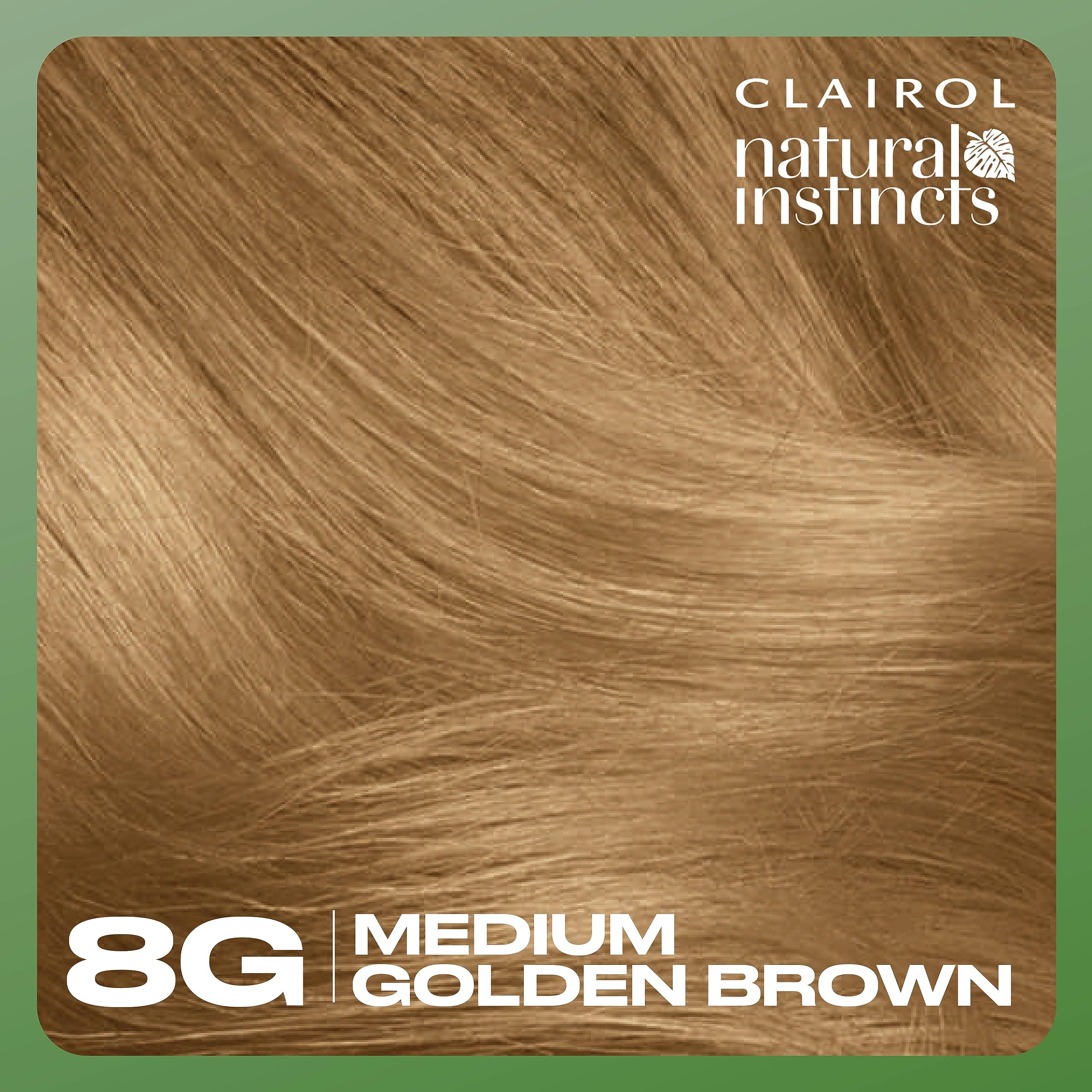 Clairol Natural Instincts vegan label highlighting vegan-friendly formula.