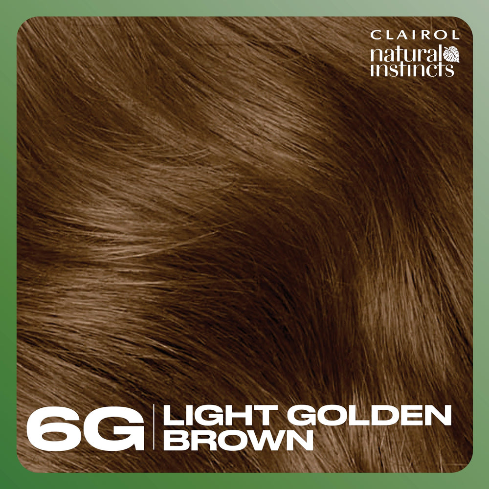 Clairol Natural Instincts zero ammonia formula with gentle scent.