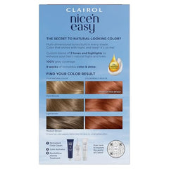 Color cream tube for Clairol Nice'n Easy 7R Lightest Auburn.