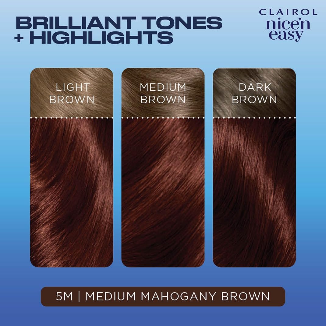 Clairol Nice'n Easy gloves enable mess-free coloring at home.