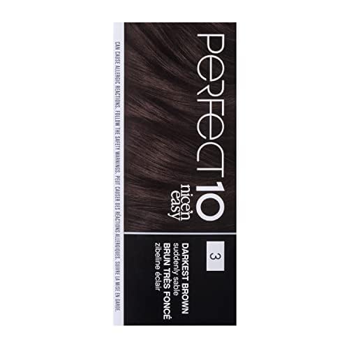 Clairol Nice'n Easy glossy finish after processing and conditioning.