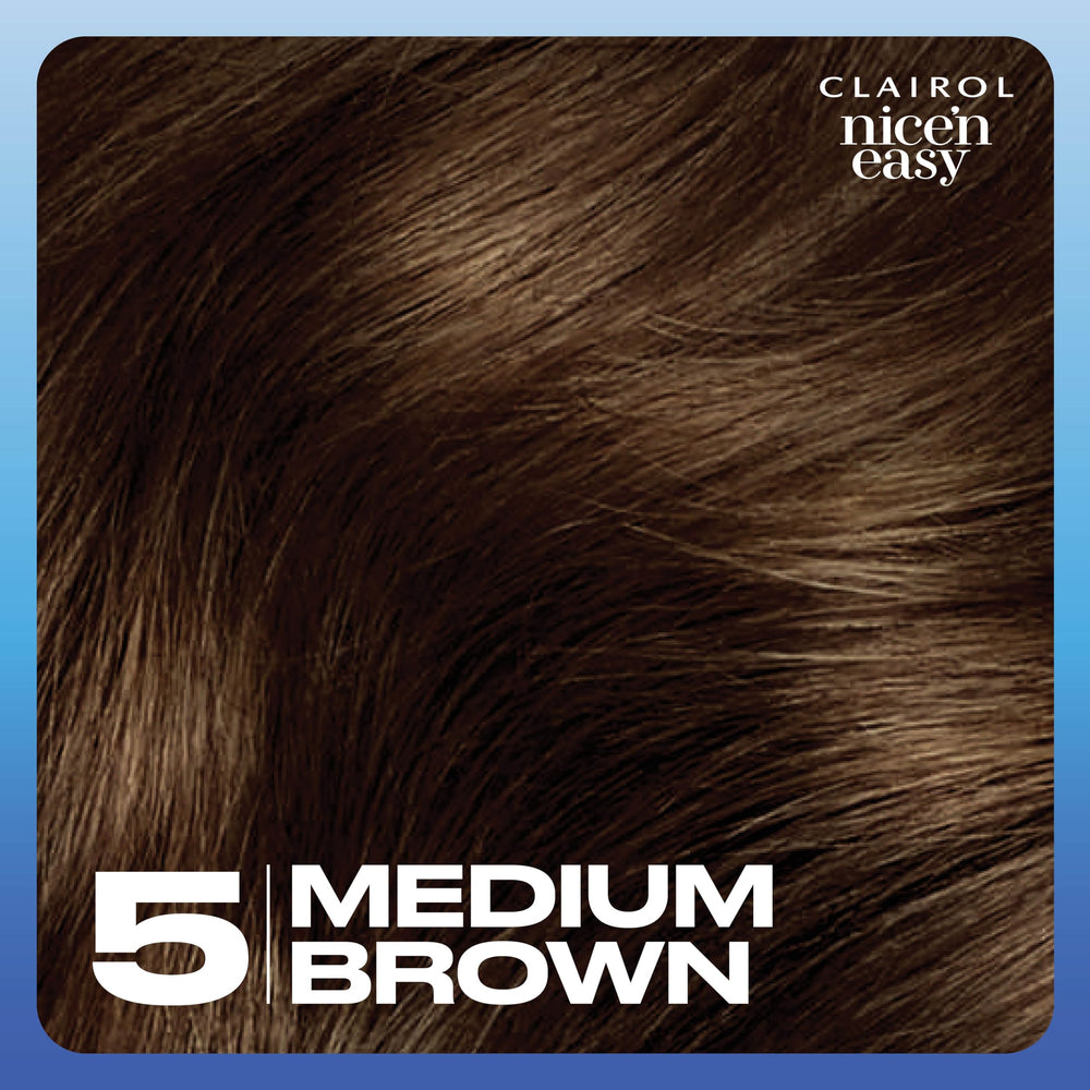 Clairol Nice'n Easy gray-coverage chart demonstrating 100% coverage.