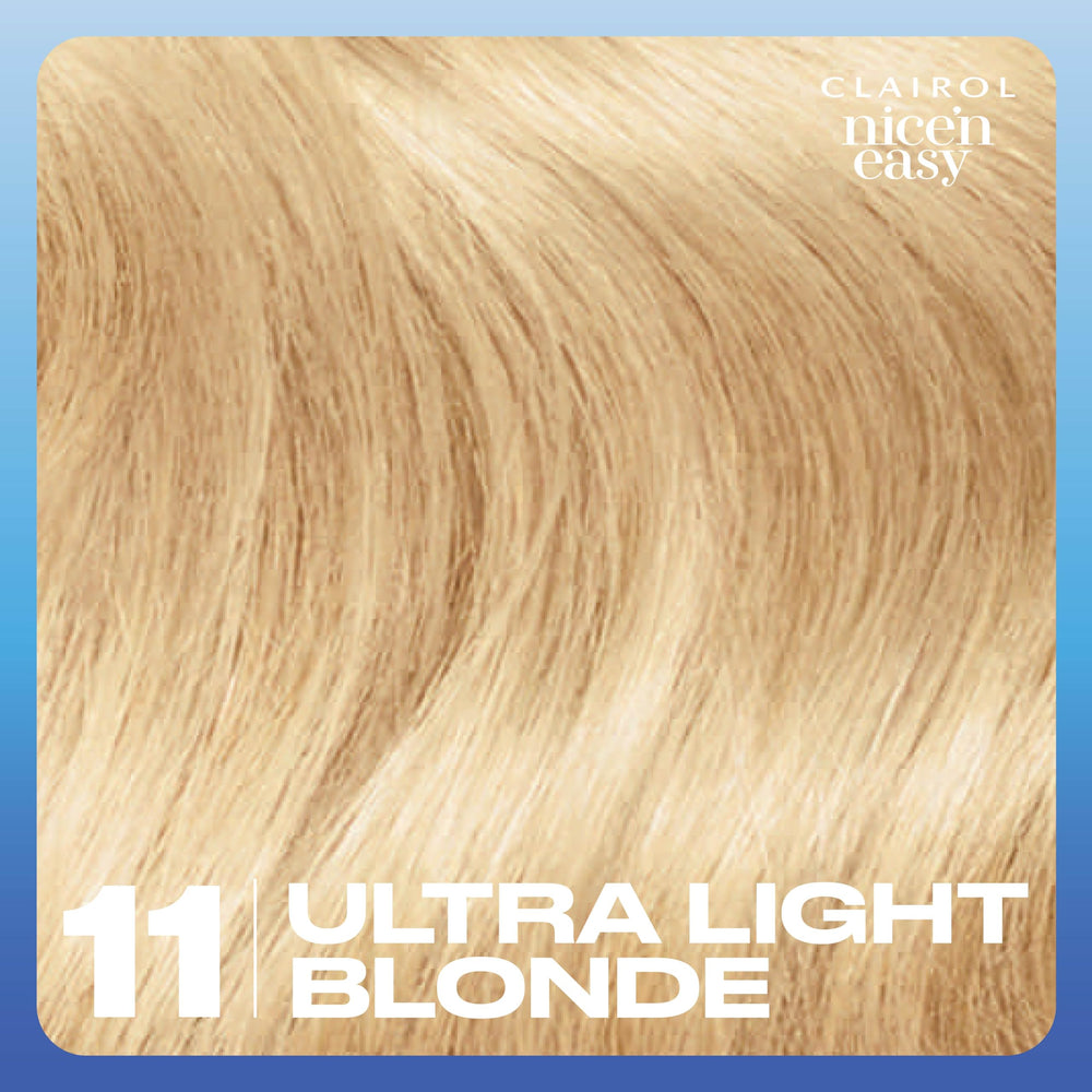 Clairol Nice'n Easy natural-looking blonde hair example