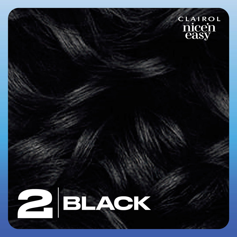 Clairol Nice'n Easy packaging showcases shade range and instructions.
