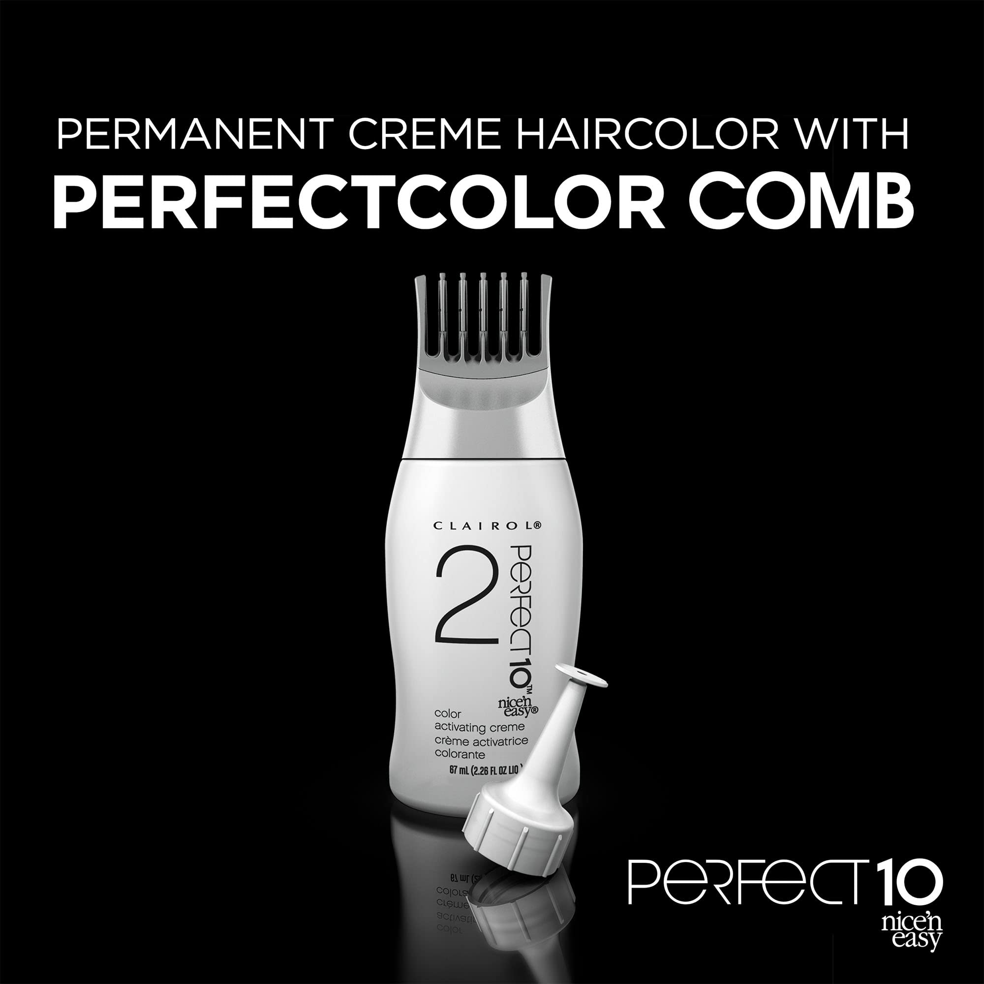 Clairol Nice'n Easy Perfect 10 shade 6.5A lightest cool brown natural look.