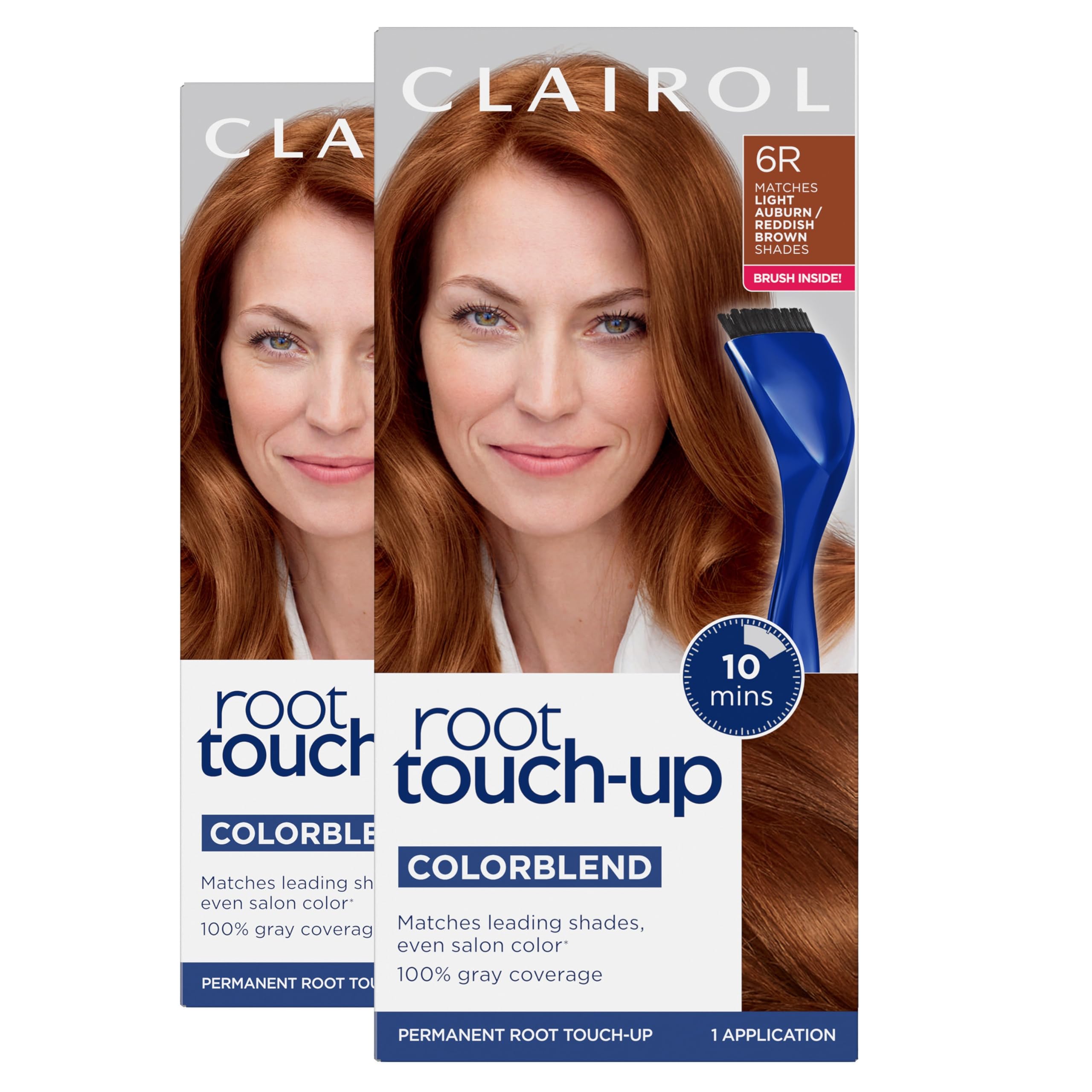 Clairol Nice'n Easy root touch-up kit with tools for precise application