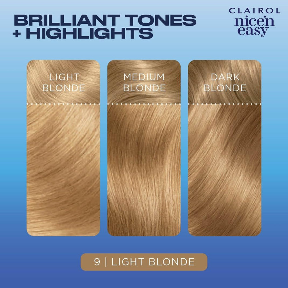 Shiny color finish after using Clairol Nice'n Easy.