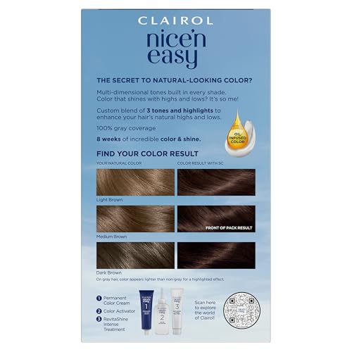 Clairol Nice'n Easy three-tone highlights for natural dimension